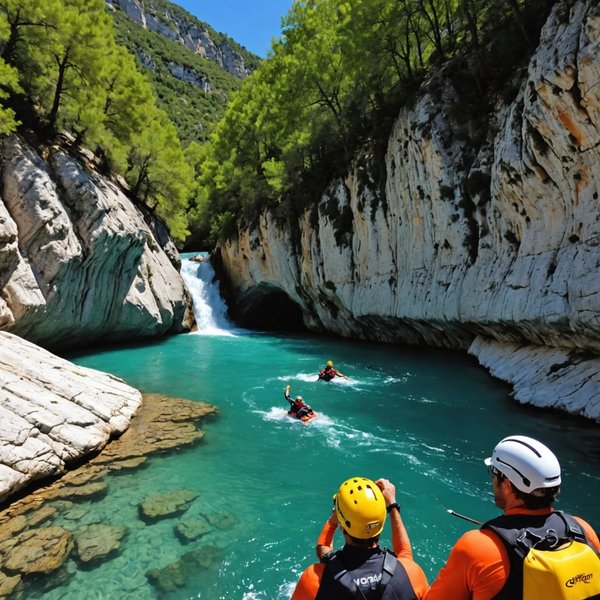 Quels sont les meilleurs spots pour faire du canyoning dans les gorges du Verdon, France?