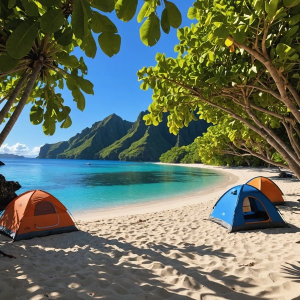 Comment organiser un camping pour une expédition de plongée avec tuba en Polynésie?